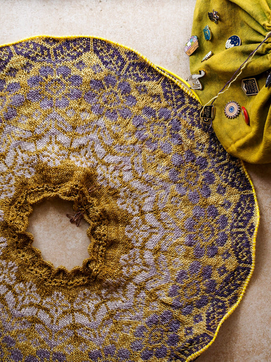 Alpine Bloom Tee yarn kits - Boylandknitworks - choose your colors