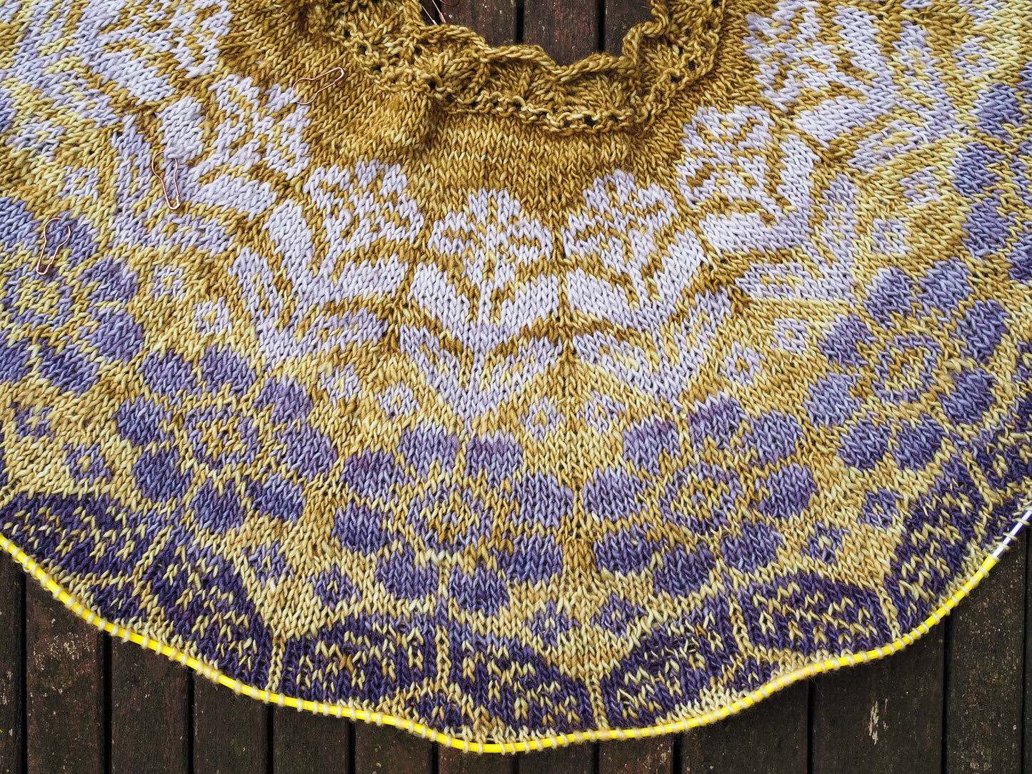 Alpine Bloom Tee yarn kits - Boylandknitworks - choose your colors