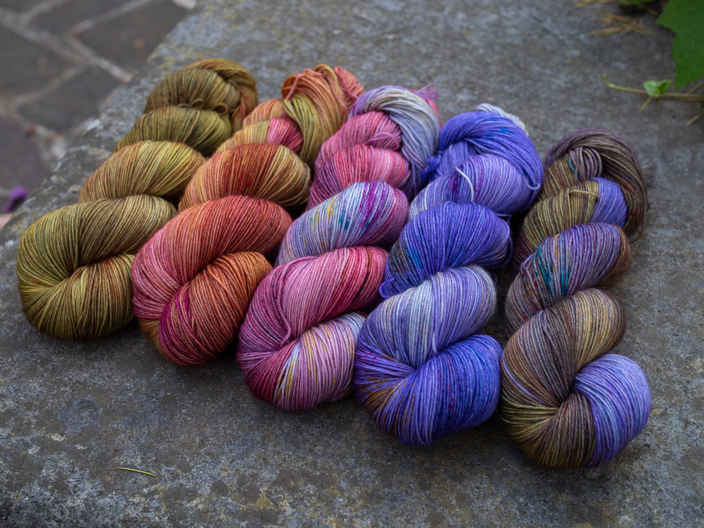 Wisteria collection Variegated - Smooth Merino - 5x100gr skeins