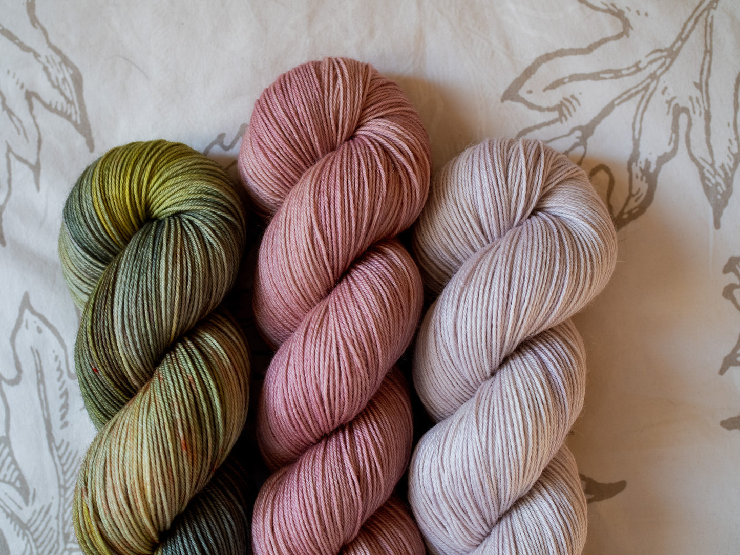 Christmas all year long - Monthly 3 Skein Set Subscription - April