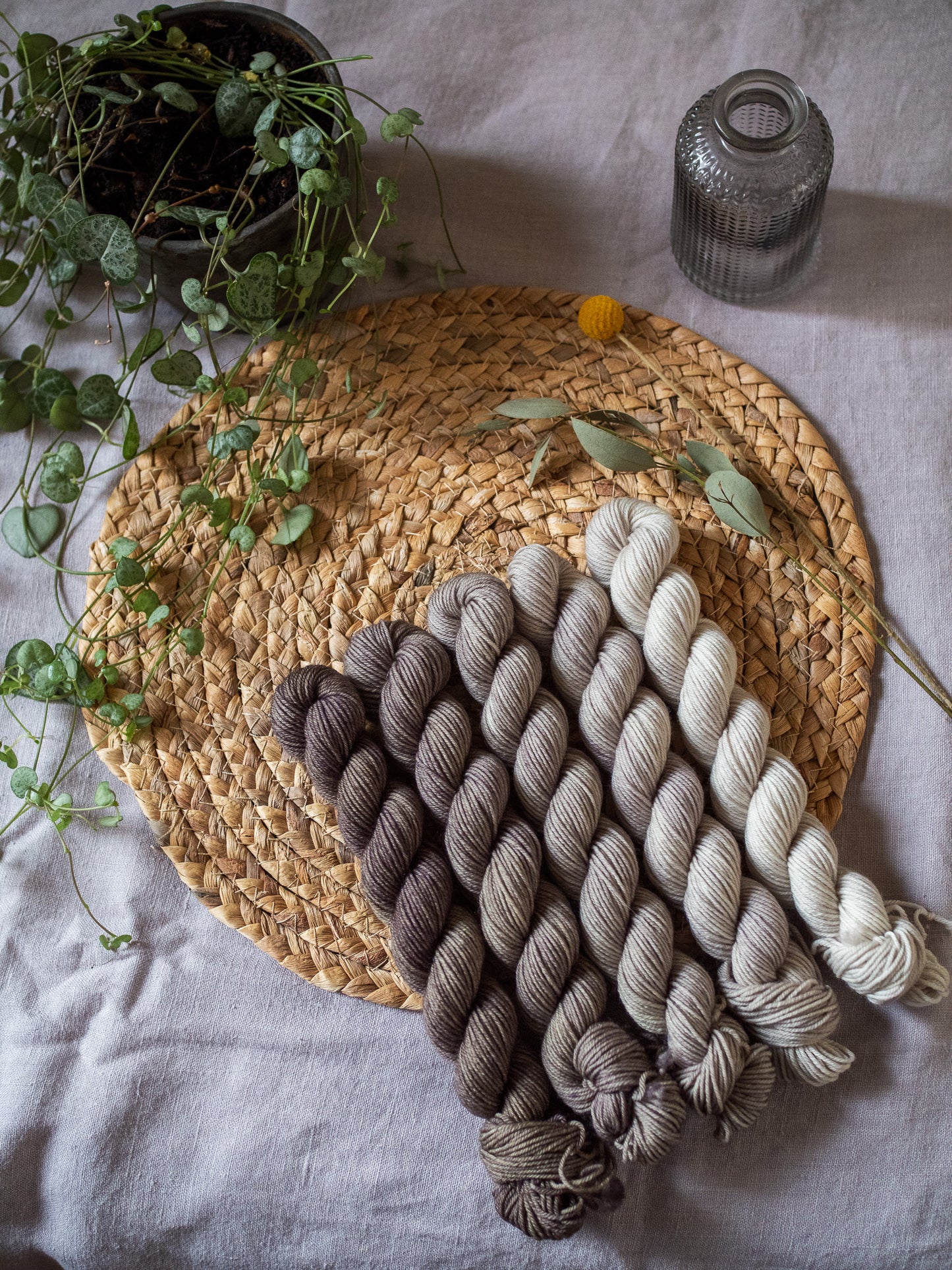 Raw Umber fade - The Gradient collection - 5 mini skeins