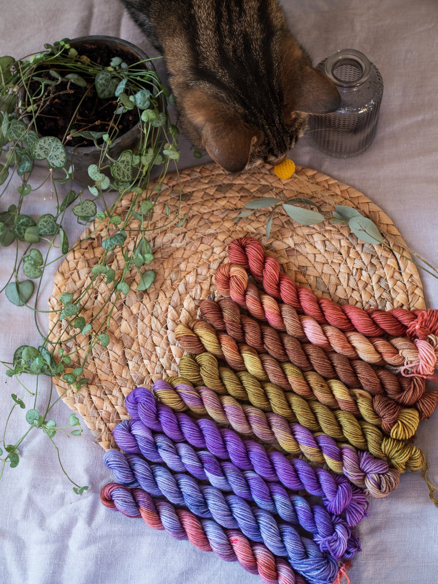 Wisteria fade - Merino sock - 10x10gr set