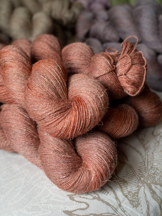 Mattone - Organic Wool + Linen - fingering
