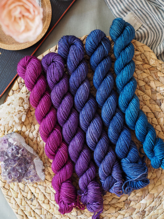 Galaxy - 5x20gr minis skeins set - Merino sock