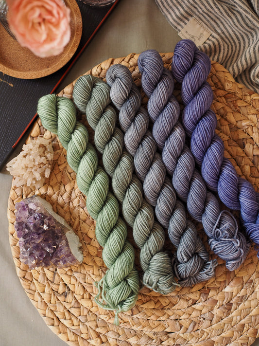 Ajuga - 5x20gr minis skeins set - Merino sock