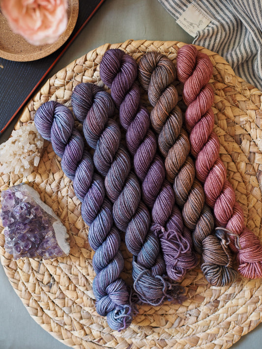 Winter Mist - 5x20gr minis skeins set - sock