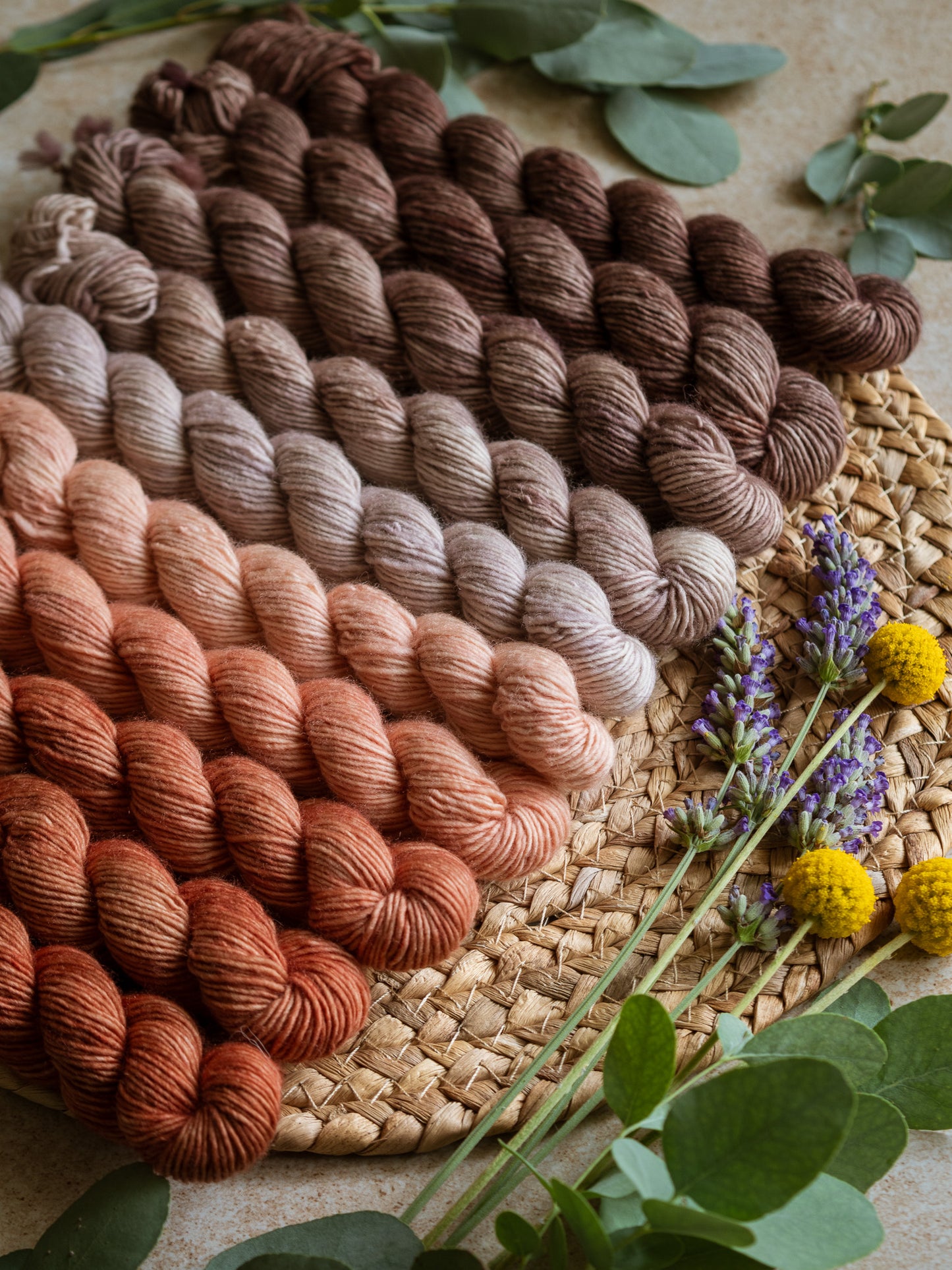 Paprika fade - The Gradient collection - 5 mini skeins