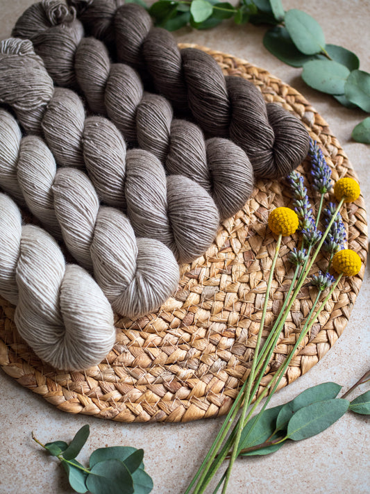 Caffèlatte fade - 5x50 gr skeins Gradient set