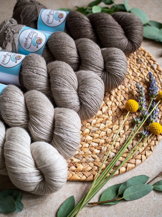 Caffèlatte fade - 5x100 gr skeins Gradient set