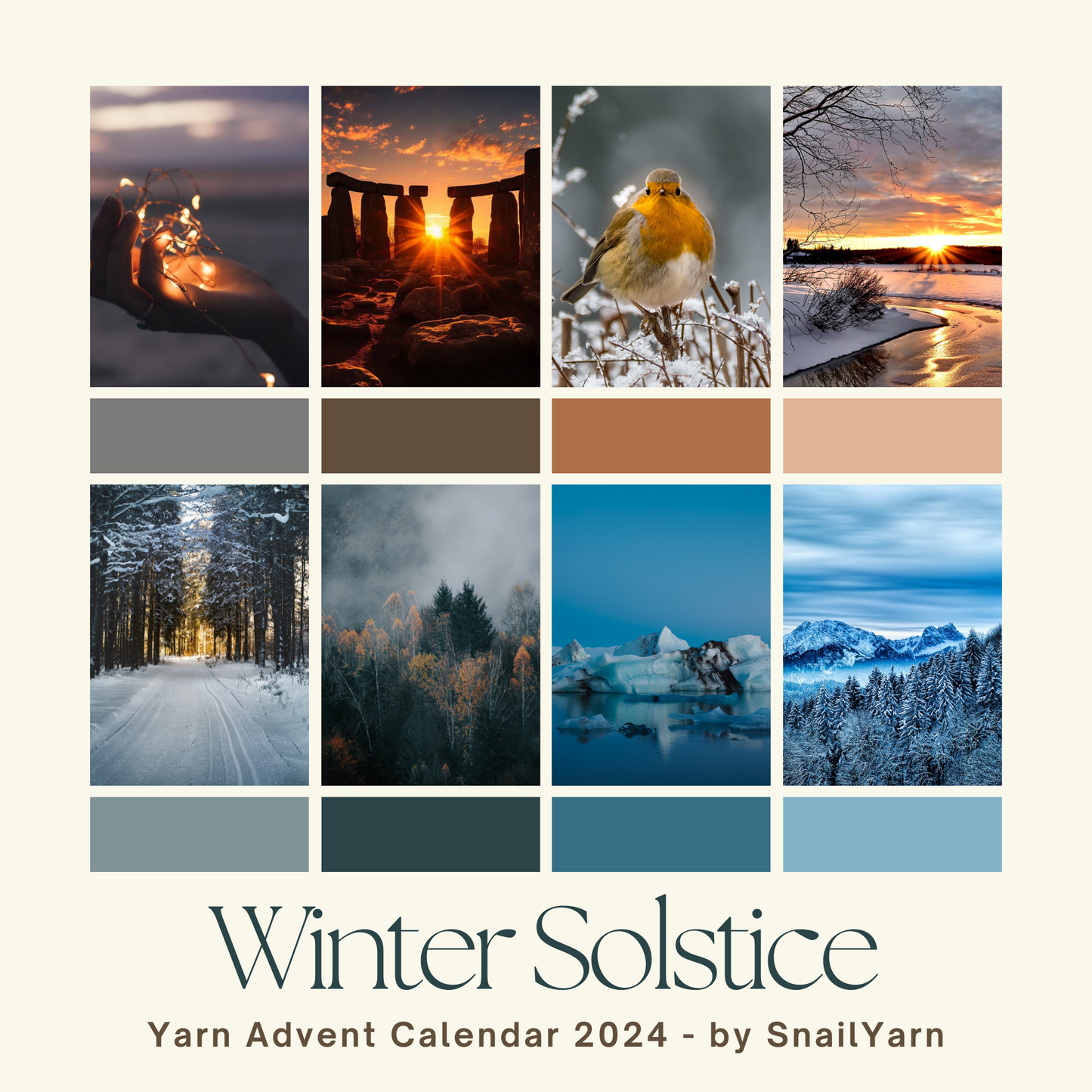 "Winter Solstice" - Yarn Advent Calendar 2024 - Daily mini skeins