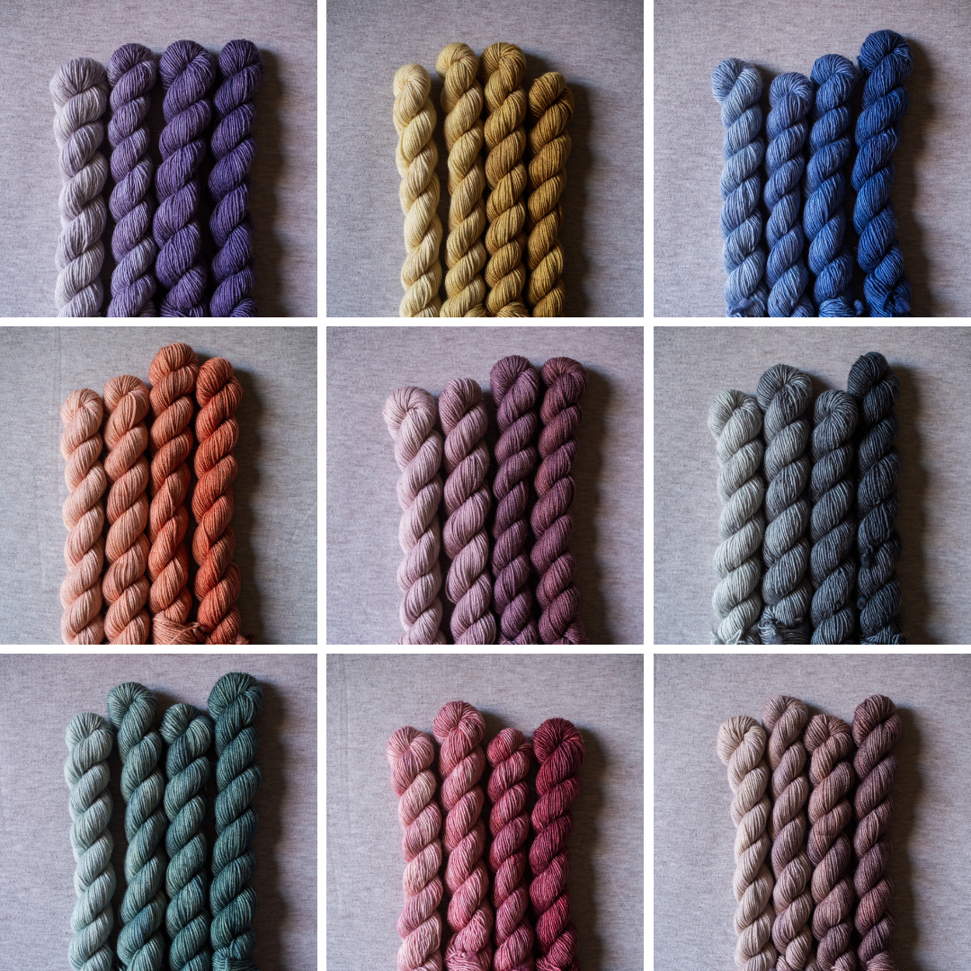 NEW IN! Westknits Geogradient MKAL yarn kit - 4 shade gradient set - Monochrome