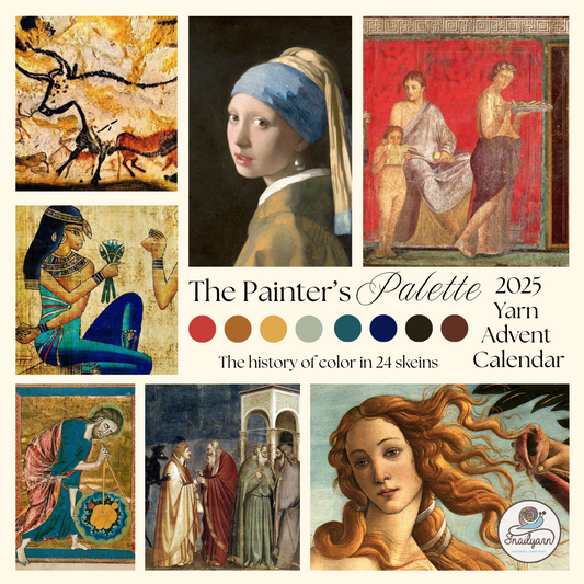 Yarn Advent Calendar 2025 - "The Painter's Palette" - The Daily Delight - hand dyed yarn