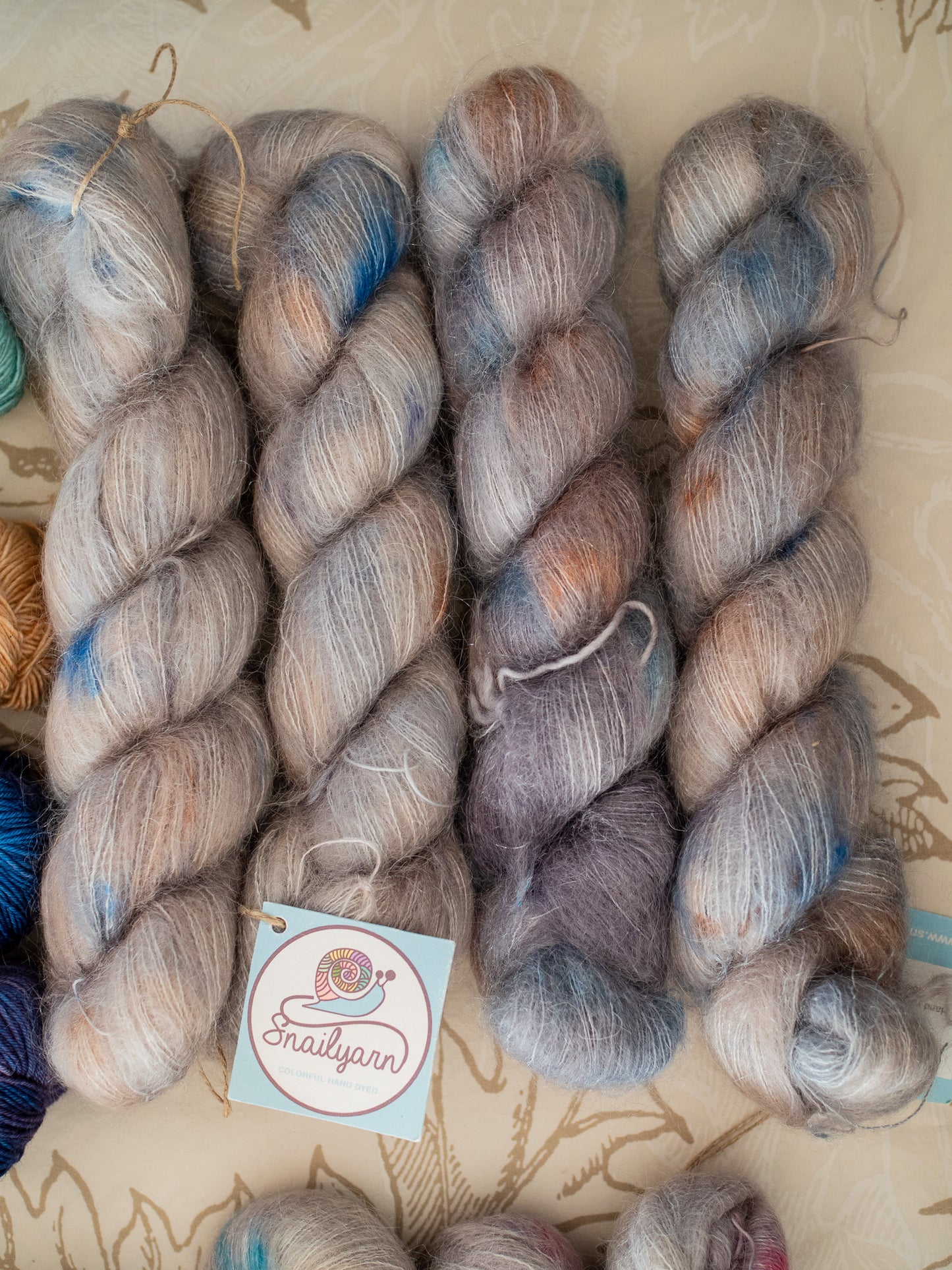 Mohair + Silk - lace weight - 840 Meters - 2x50gr