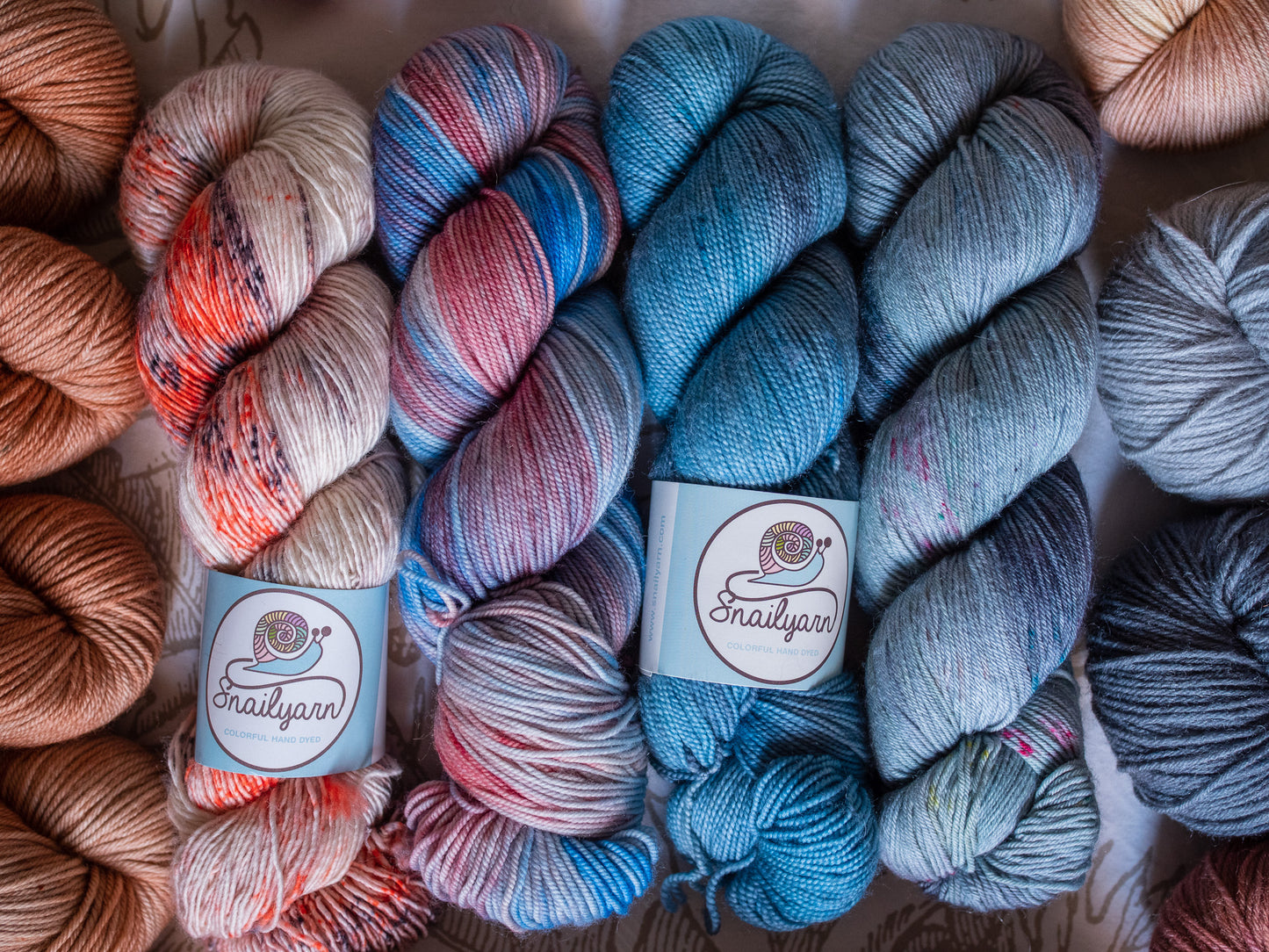 Shawl/Sweater Fade Bundle 24 - Pink/light Blue lover - Fingering weight - 1465 Meters