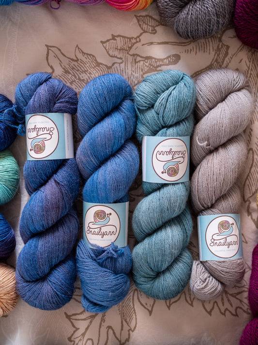Shawl/Sweater Fade Bundle 42 - Blue lover - Fingering - 1600 Meters