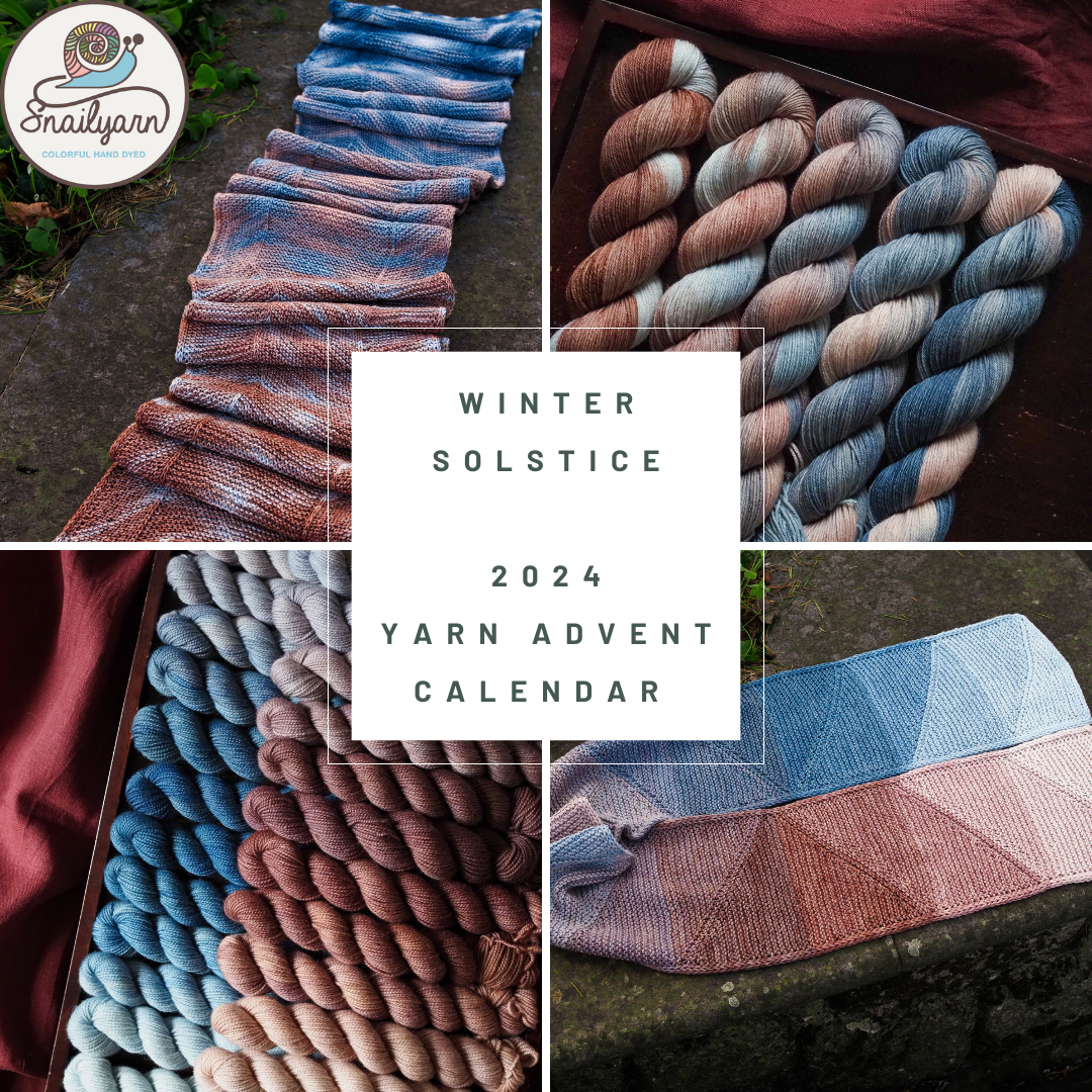 Yarn Advent Calendar 2025 - "The Painter's Palette" - The Daily Delight - hand dyed yarn