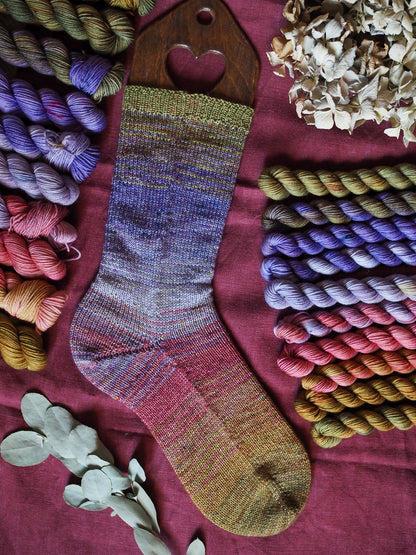 Wisteria fade - Merino sock - 10x20gr mini skeins