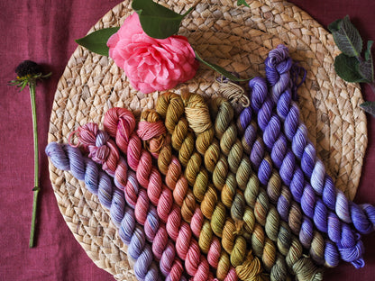 Wisteria fade - Merino sock - 10x10gr set