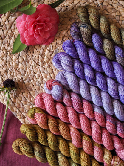Wisteria fade - Merino sock - 10x20gr mini skeins