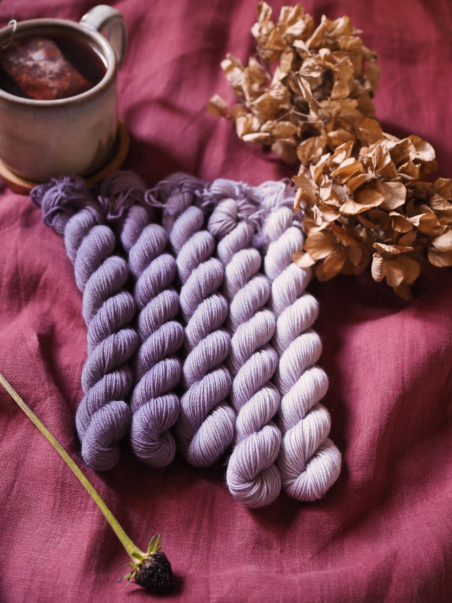 Viola – The Gradient Collection – Hand-dyed Yarn Set (5 Skeins)