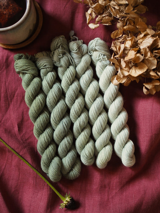 Eucalipto – The Gradient Collection - 5x20gr mini skeins set