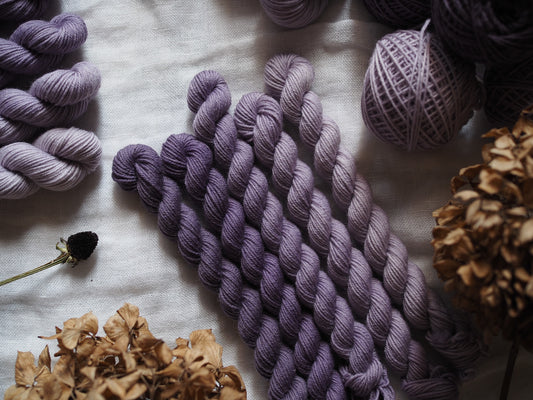 Viola – The Gradient Collection – Hand-dyed Yarn Set (5 Skeins)