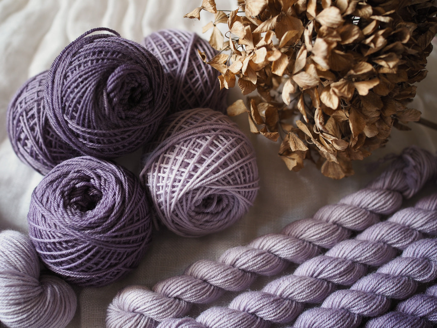 Viola – The Gradient Collection – Hand-dyed Yarn Set (5 Skeins)