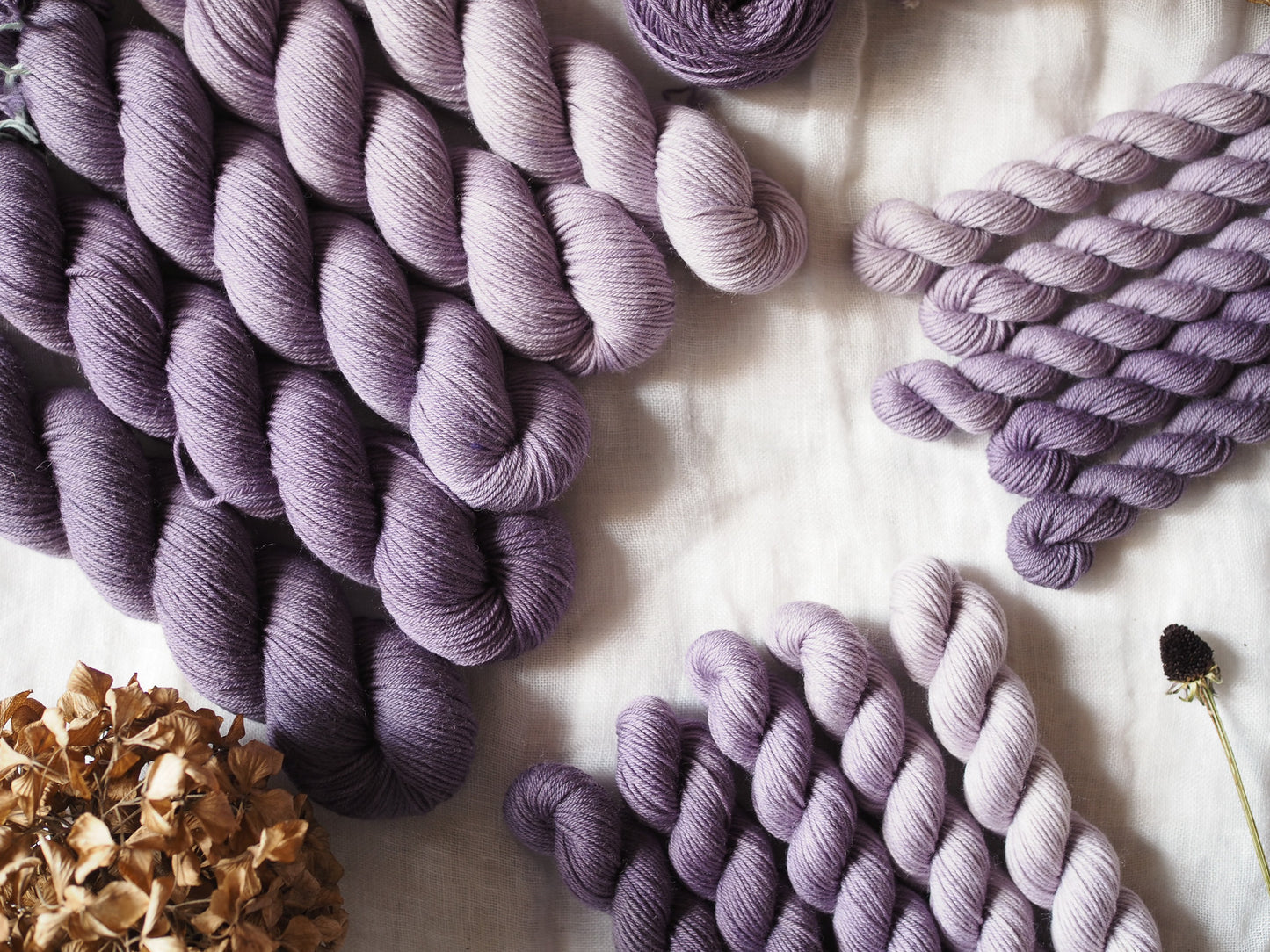 Viola – The Gradient Collection – Hand-dyed Yarn Set (5 Skeins)