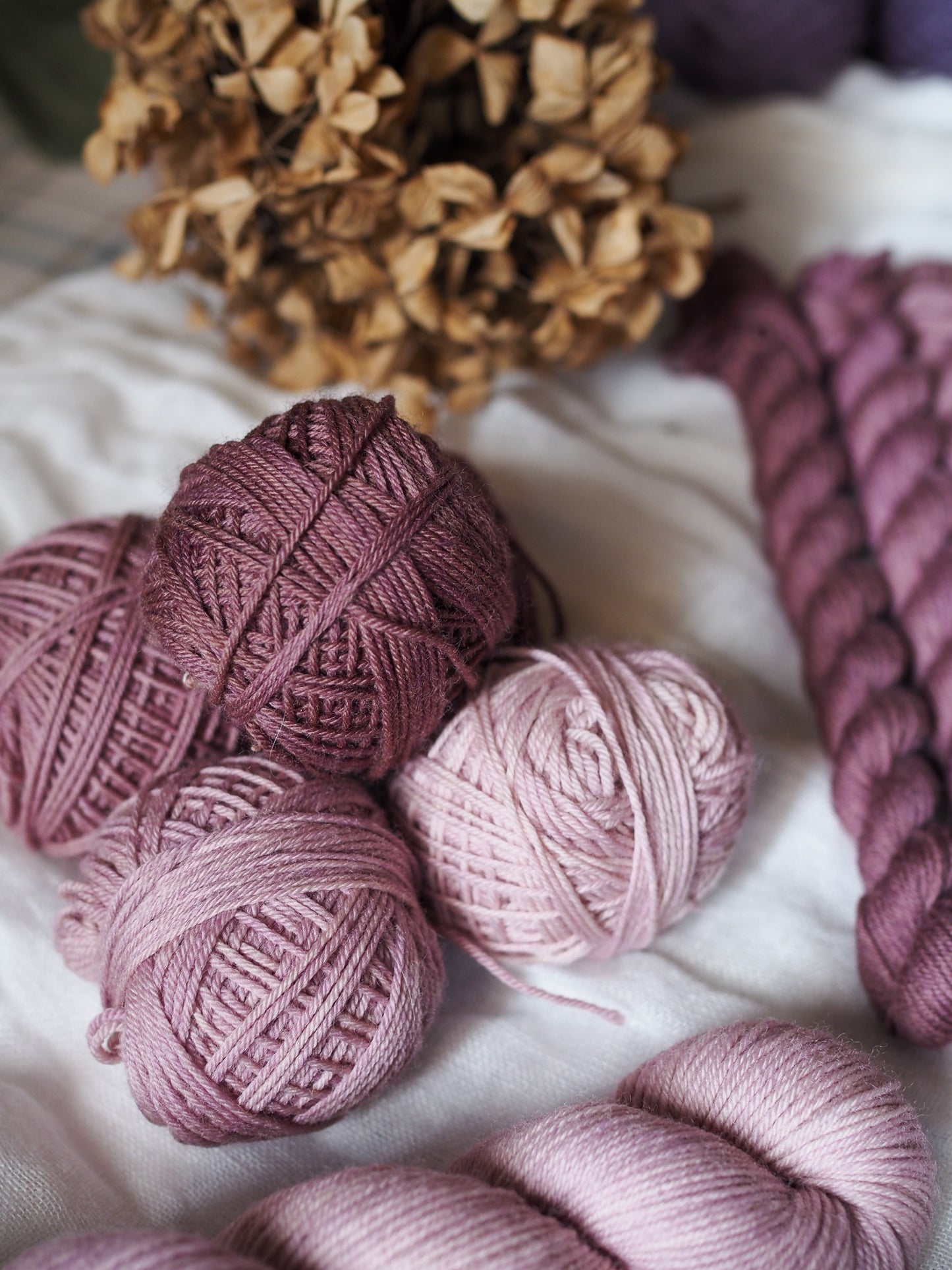 Rosa Antico – The Gradient Collection – Hand-dyed Yarn Set (5 Skeins)