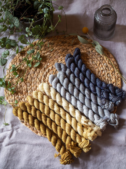 Gradient DUO DK - Senape + Grigio - Set 5+5 micro matassine