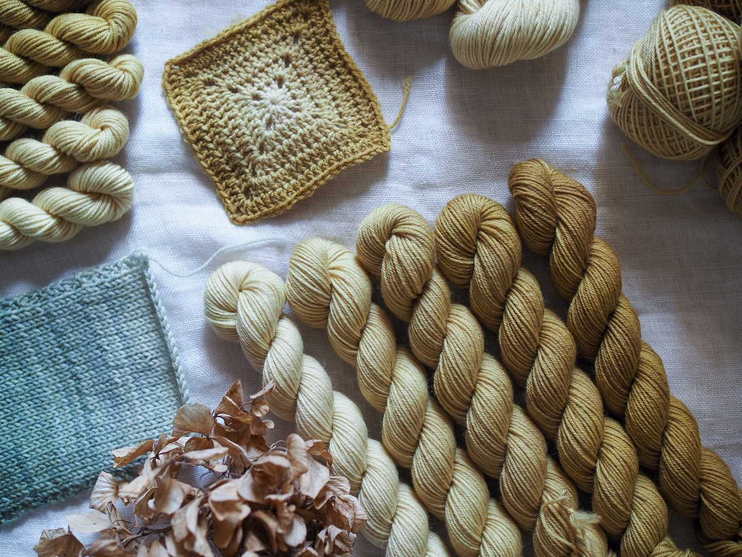 Senape – The Gradient Collection – Hand-dyed Yarn Set (5 Skeins)