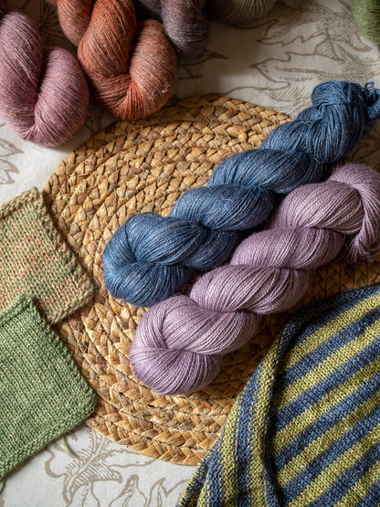 Mirtillo - Baby Alpaca + Silk + Linen - fingering