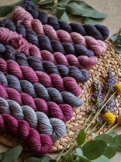 Collezione Gradient - 5x20 gr mini matassine fade - peso DK