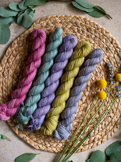 Vintage romantic - 5x20gr minis skeins set - fingering