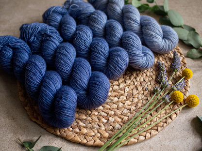 Denim fade - 5x50 gr skeins Gradient set
