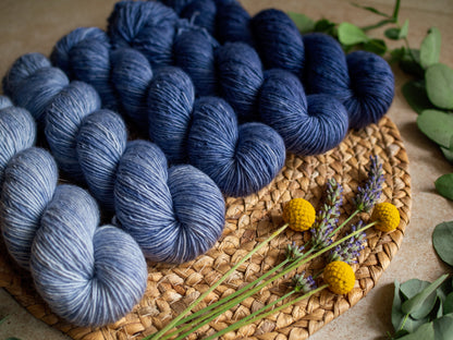 Denim fade - 5x50 gr skeins Gradient set