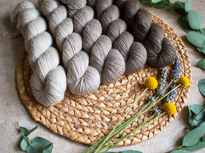 Caffèlatte fade - 5x50 gr skeins Gradient set