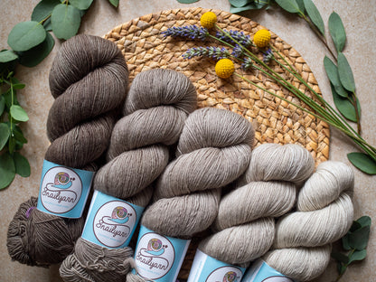 Caffèlatte fade - 5x100 gr skeins Gradient set