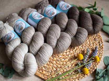 Caffèlatte fade - 5x100 gr skeins Gradient set