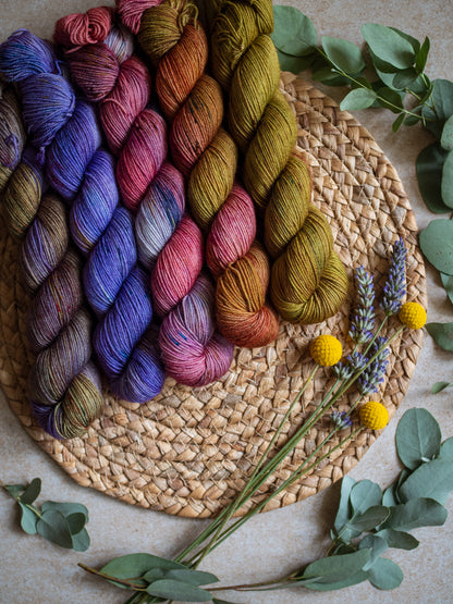 Wisteria Variegated - 5x50gr skeins - Merino fingering