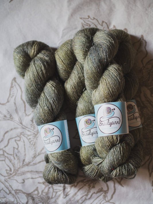 Olive - Organic Wool + Linen - Single