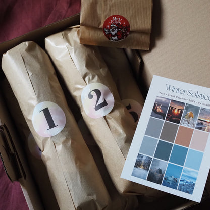 Yarn Advent Calendar 2026 - "Thread of Light" - Weekly Fade Set - hand dyed yarn