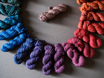The Color Wheel (2023 Advent) - 25 mini skeins set - dyed-to-order