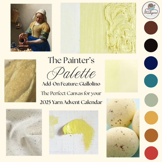 The Painter's Palette ADD-ON: GIALLOLINO - The Perfect Canvas - Light Creamy Speckled Yarn