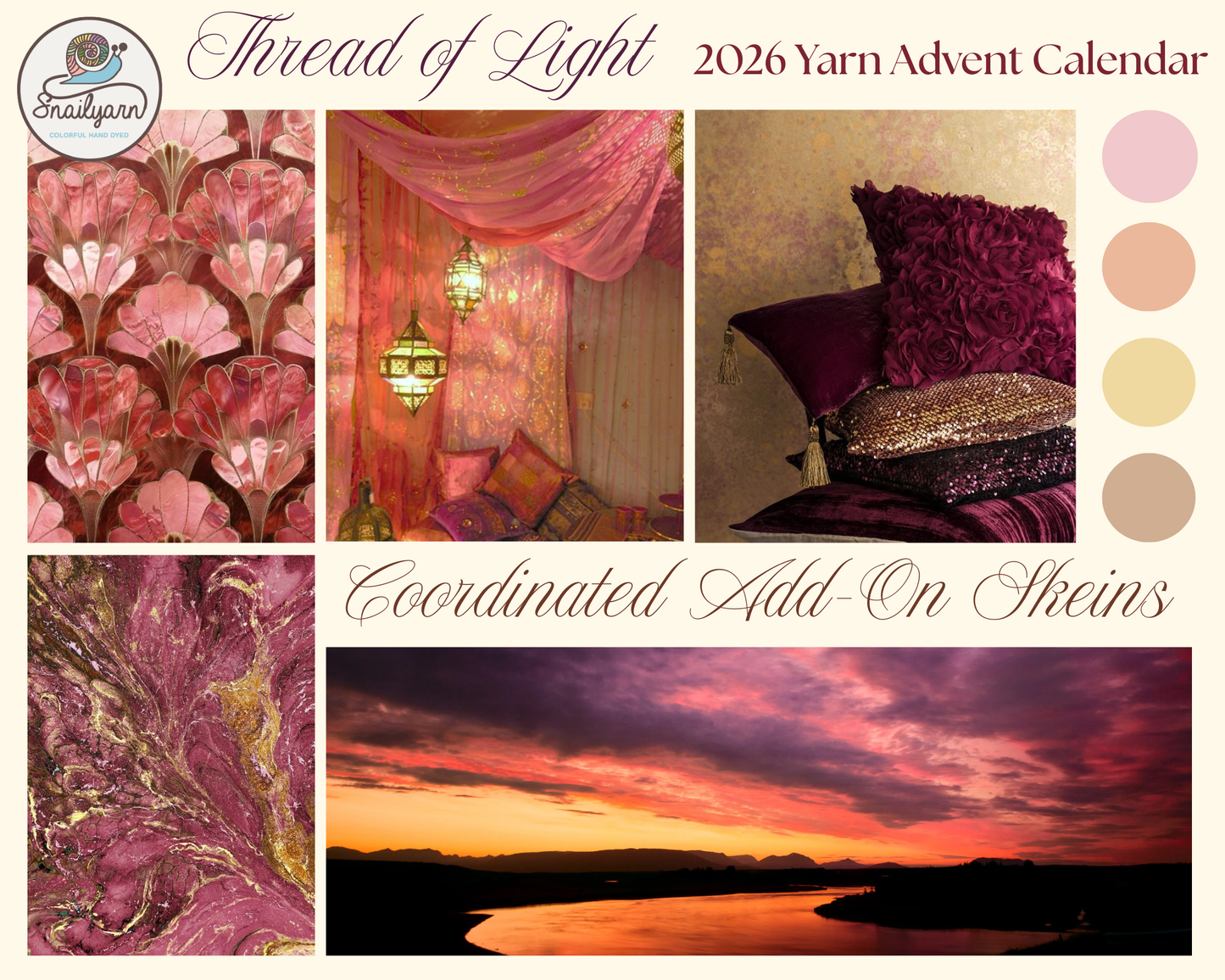 Yarn Advent Calendar 2026 - "Thread of Light" - Extra Add-On Skeins - hand dyed yarn