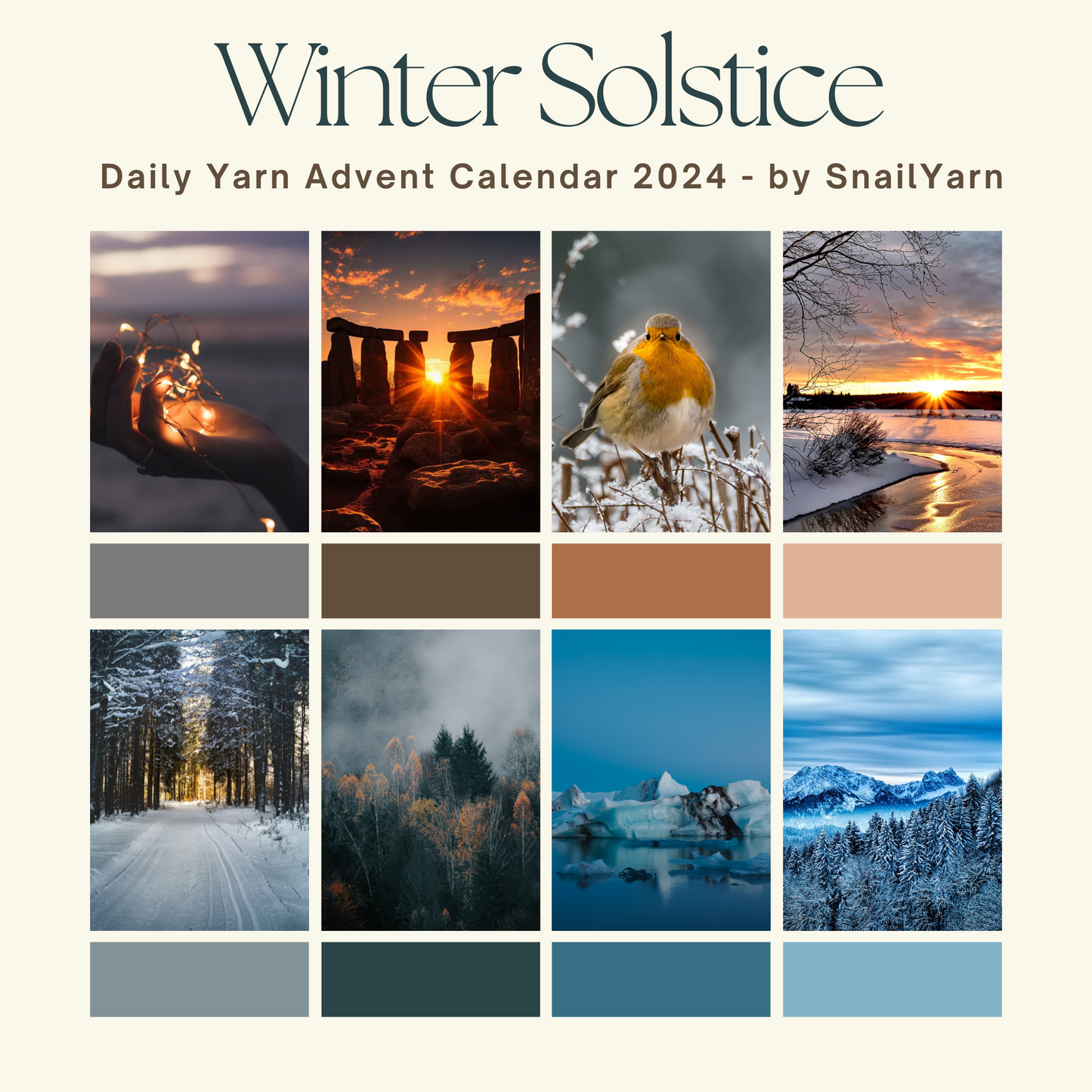 "Winter Solstice" - Yarn Advent Calendar 2024 - Daily mini skeins