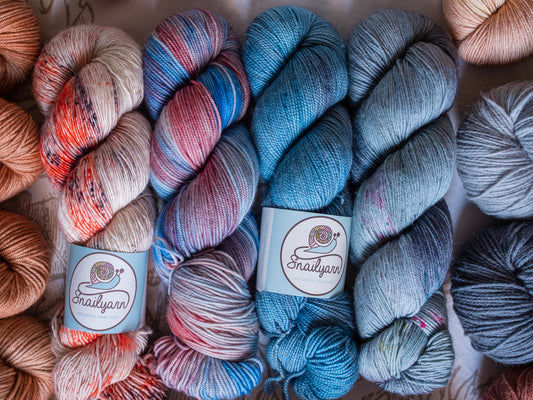 Shawl/Sweater Fade Bundle 24 - Pink/light Blue lover - Fingering weight - 1465 Meters