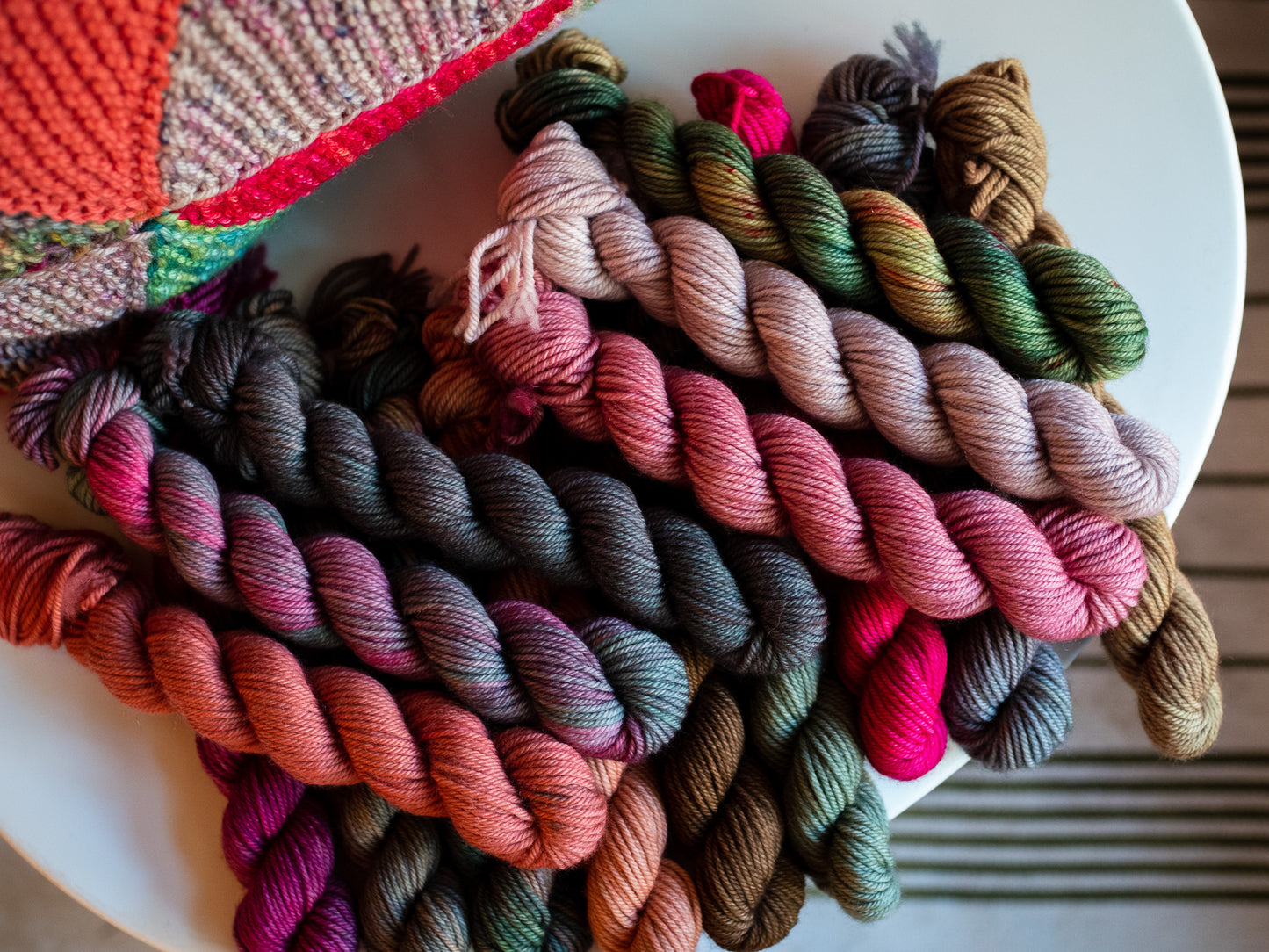 Mini Skeins of Yarn PAINTBOX gradient yarn set CAPPUCCINO